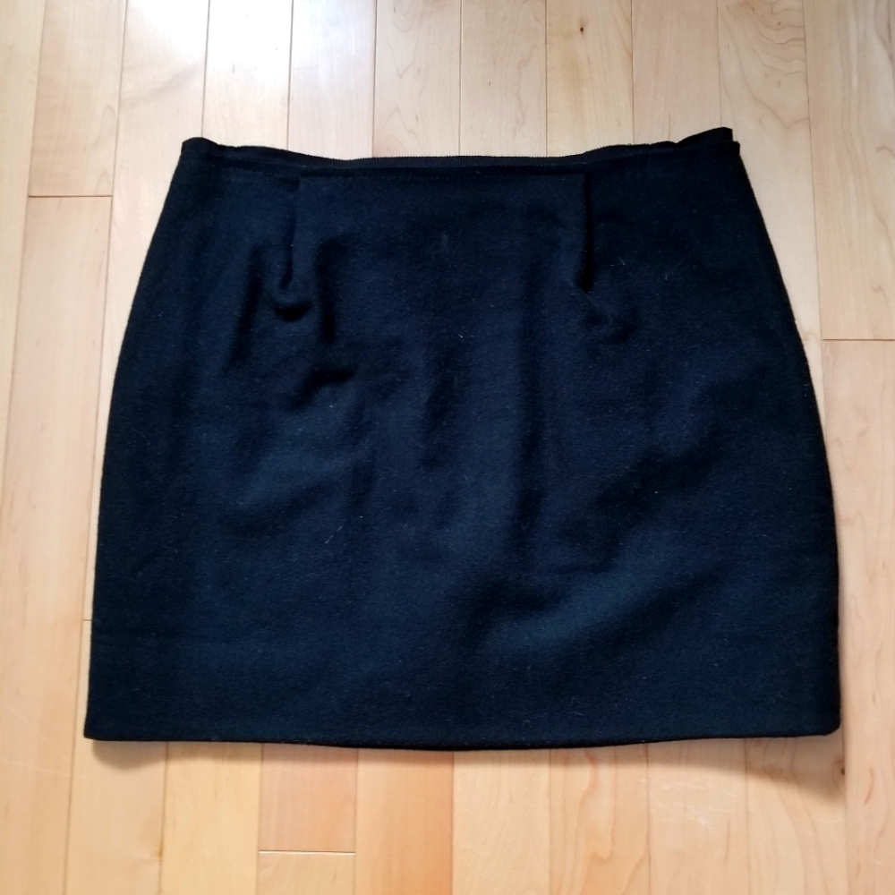 J. Crew black wool skirt EUC
